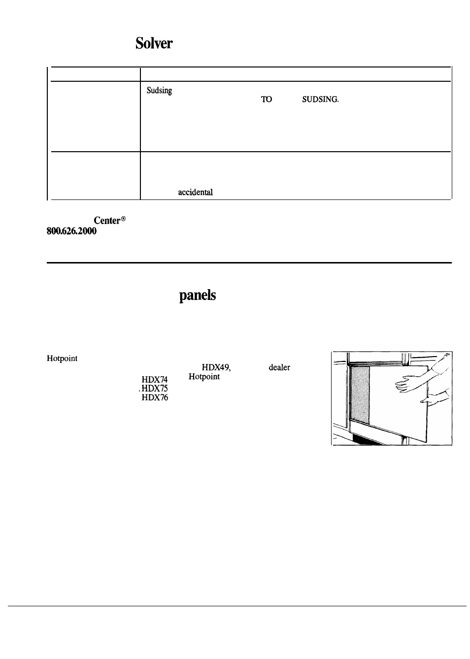 Front panel color change, The problem, How to change color | Hotpoint HDA959M User Manual | Page 14 / 18
