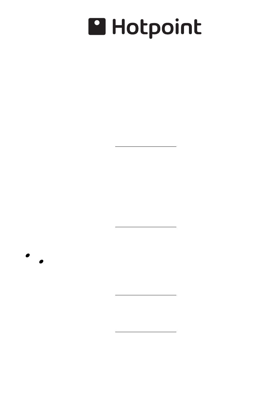 After sales service | Hotpoint SD 52K - SD 52 User Manual | Page 14 / 16