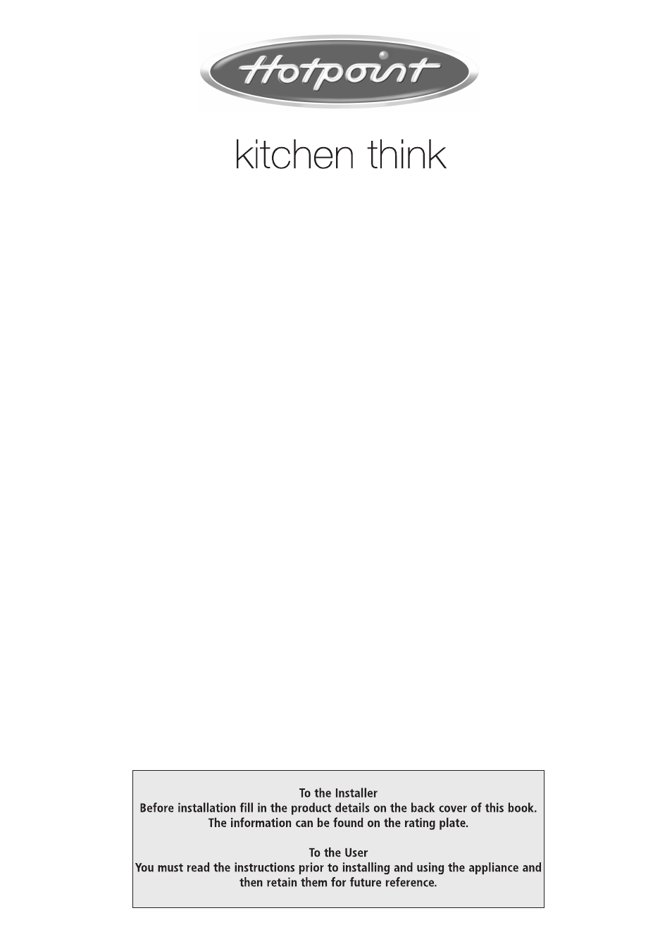 Hotpoint FFA47X User Manual | 20 pages