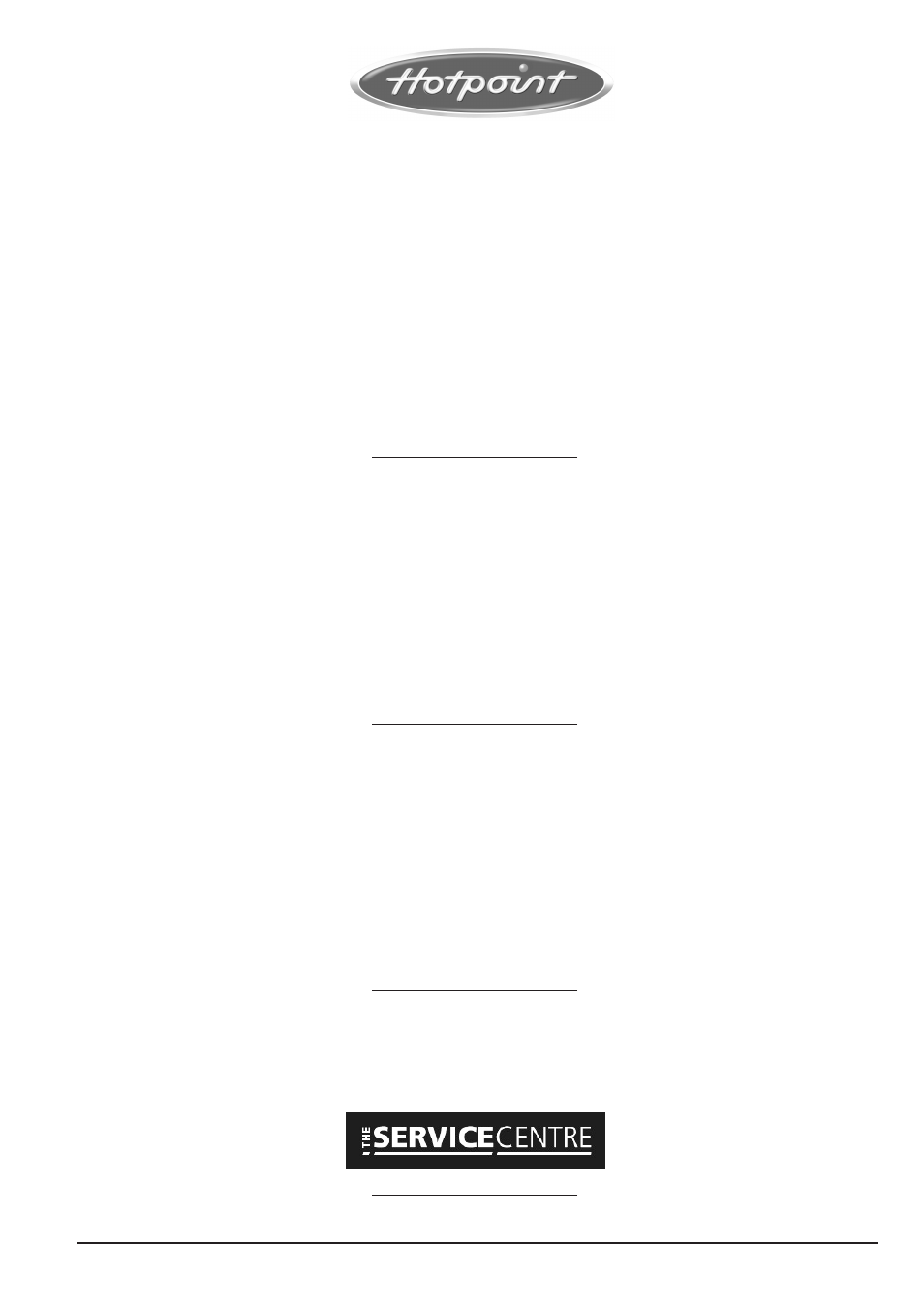 After sales service | Hotpoint FFA47X User Manual | Page 18 / 20