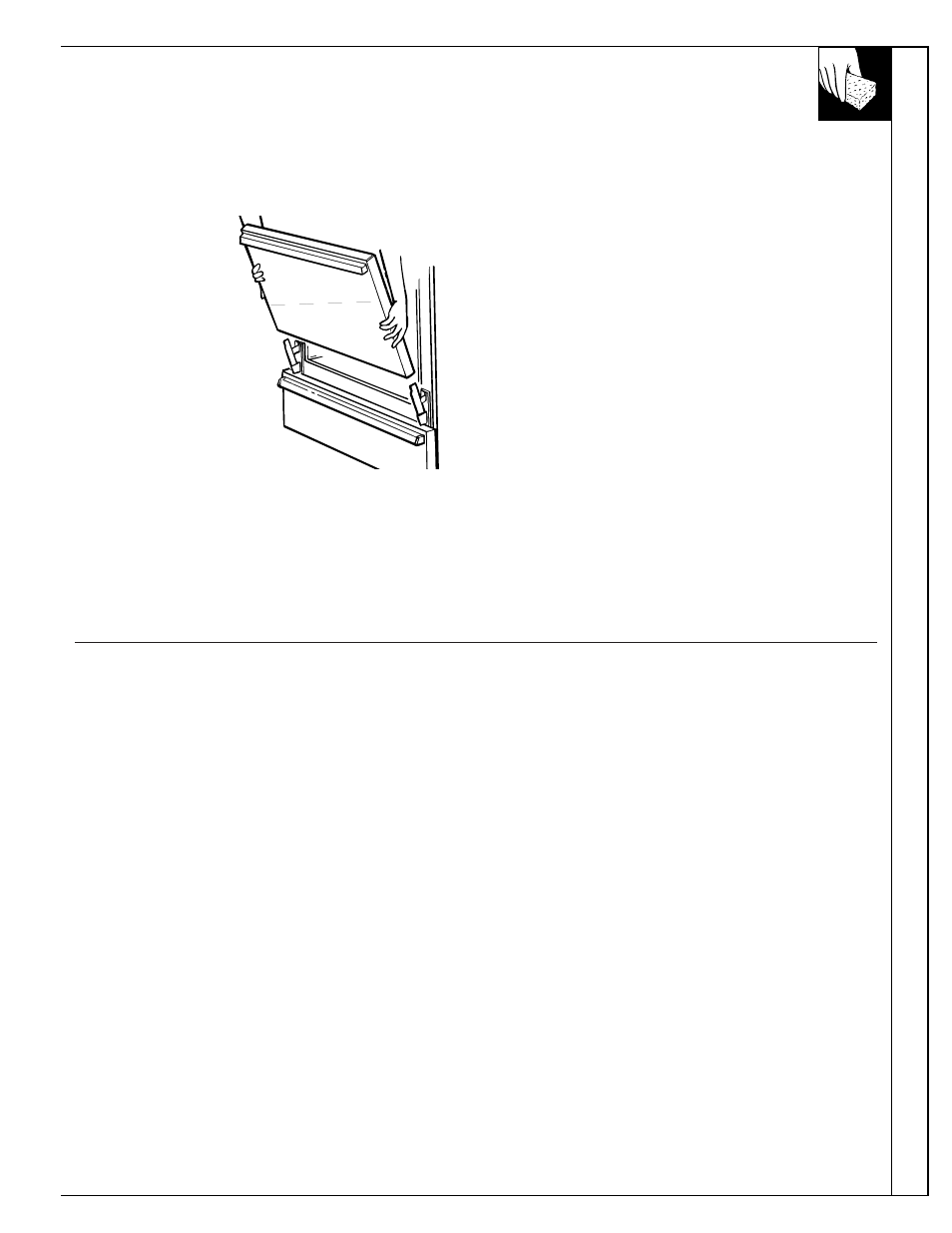 Door removal, Car e and cleaning | Hotpoint RGB532 User Manual | Page 27 / 44