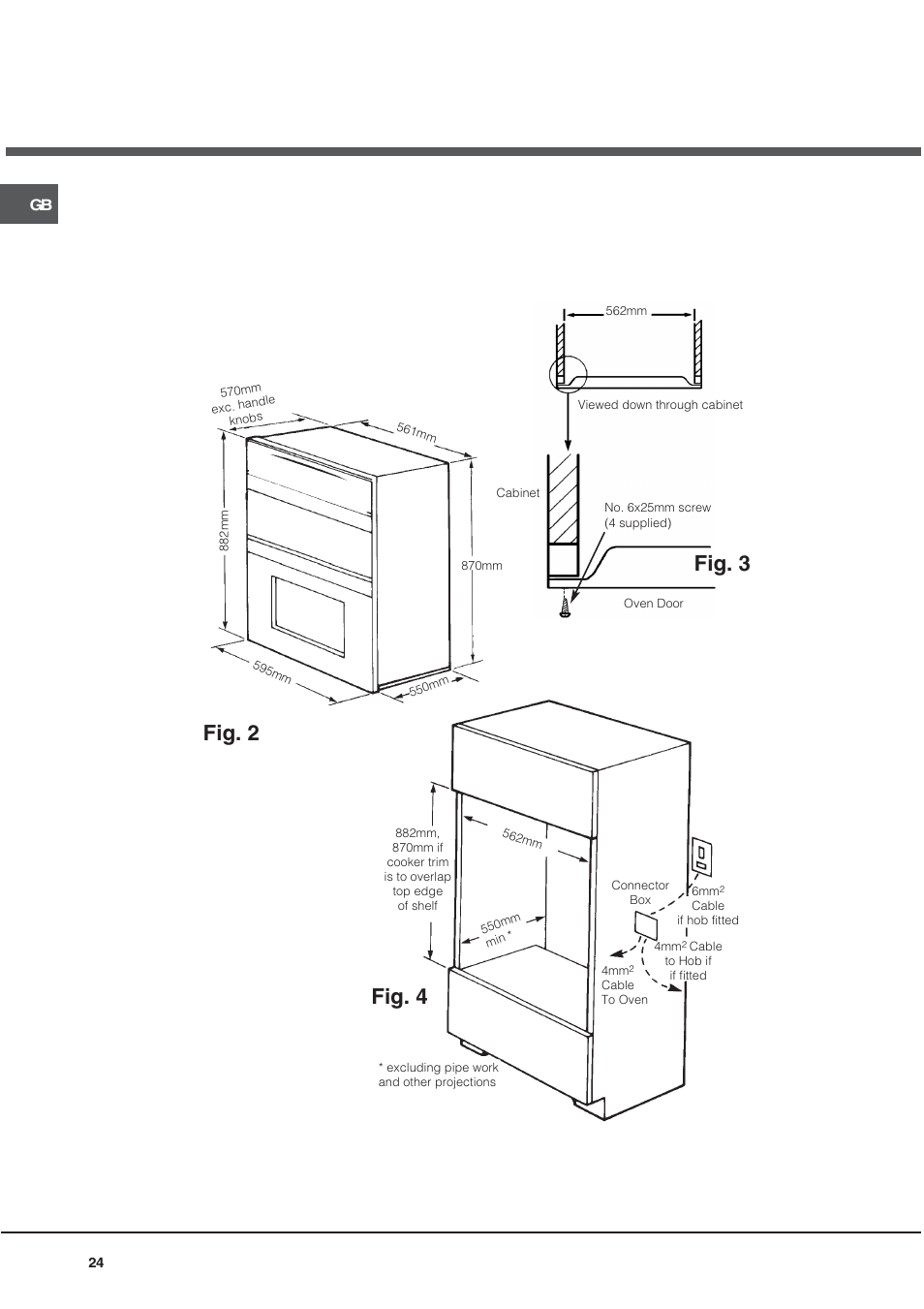 Fig. 4 fig. 2, Fig. 3 | Hotpoint DY46X2 User Manual | Page 24 / 32