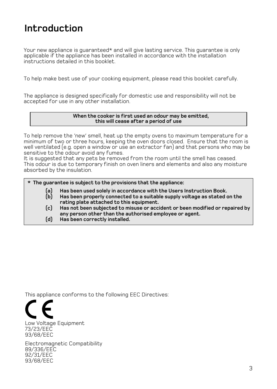 Introduction | Hotpoint UY46 Mk2 User Manual | Page 3 / 36