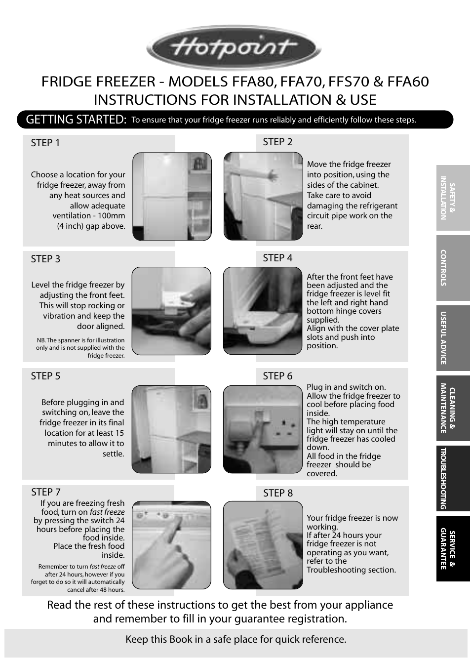 Hotpoint FFA60 User Manual | 28 pages