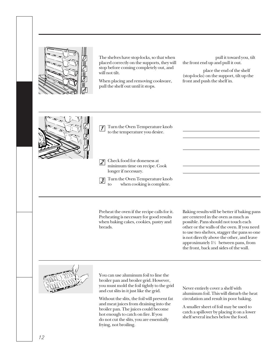 Using the oven | Hotpoint LEB356 User Manual | Page 12 / 32