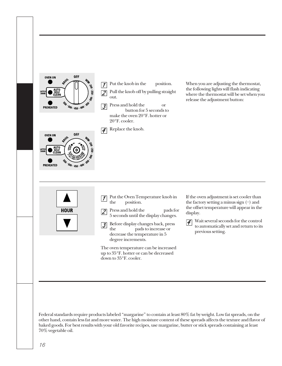 Oven thermostat, Adjust the oven thermostat—do it yourself | Hotpoint LEB356 User Manual | Page 16 / 32