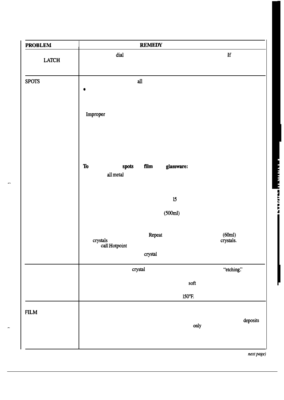 Hotpoint HDA497K User Manual | Page 13 / 16