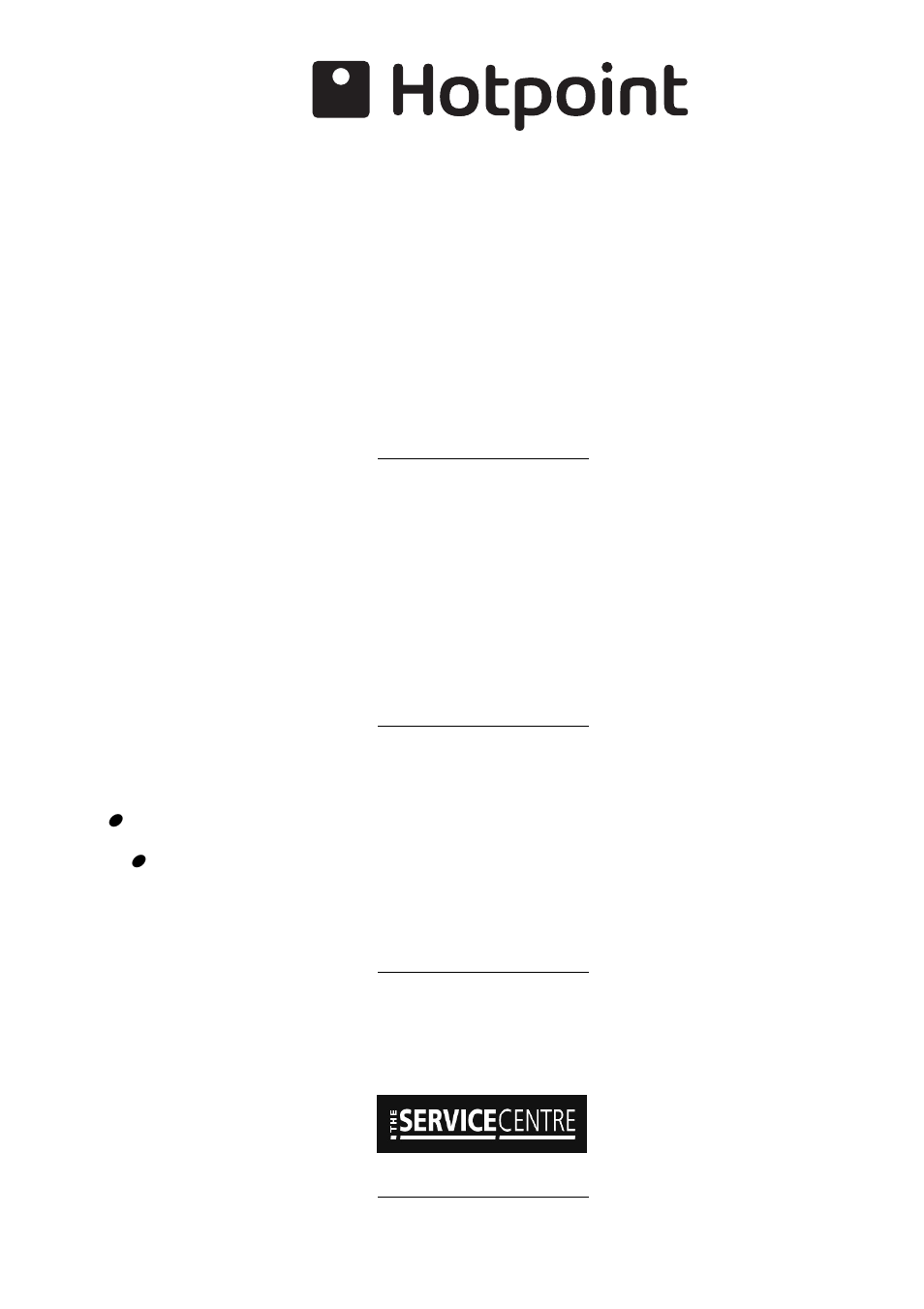 After sales service | Hotpoint SD97PEH User Manual | Page 18 / 20