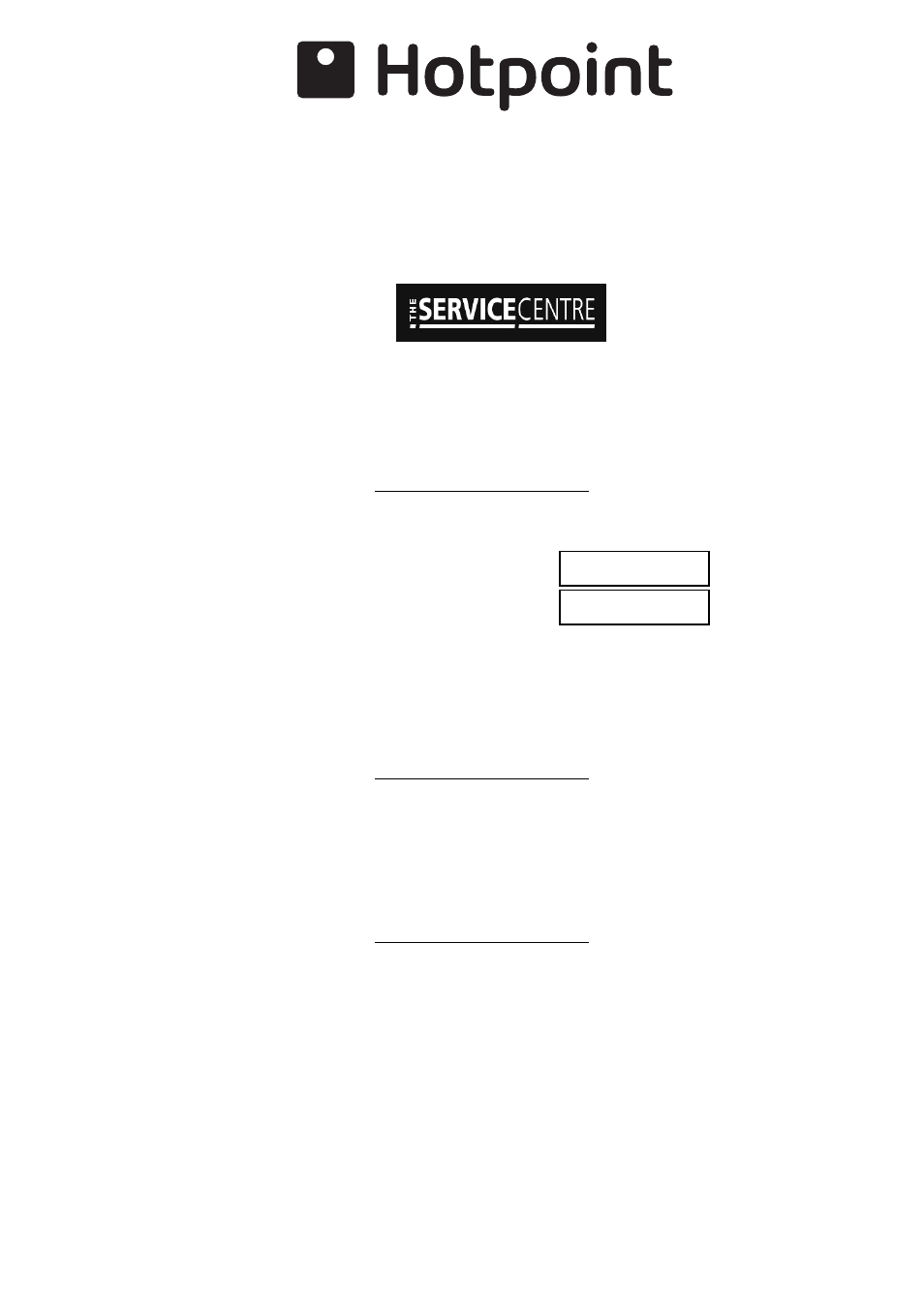 Key contacts, After sales service | Hotpoint ET6124 User Manual | Page 16 / 16