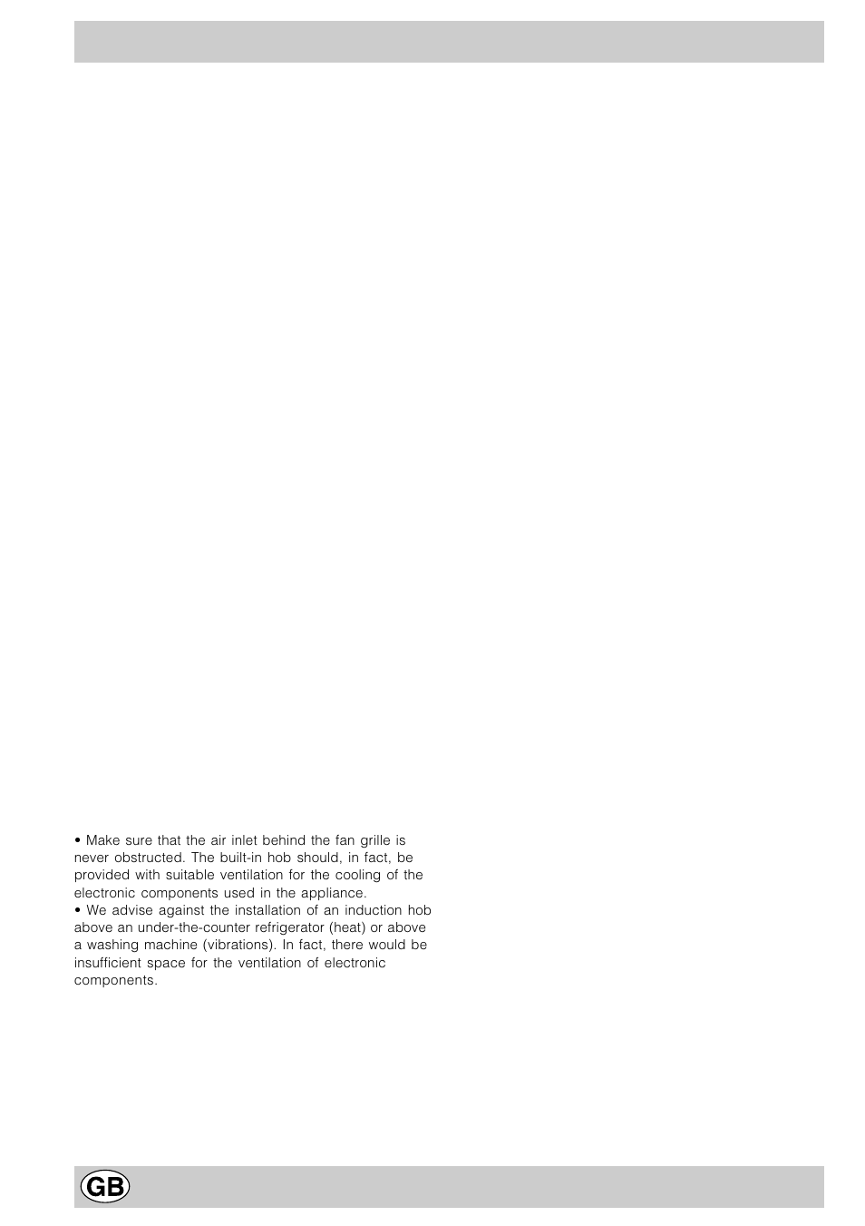Advice and recommendations | Hotpoint ET6124 User Manual | Page 4 / 16