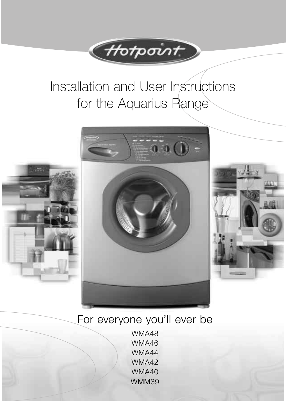 Hotpoint Aquarius Range WMA48 User Manual | 24 pages