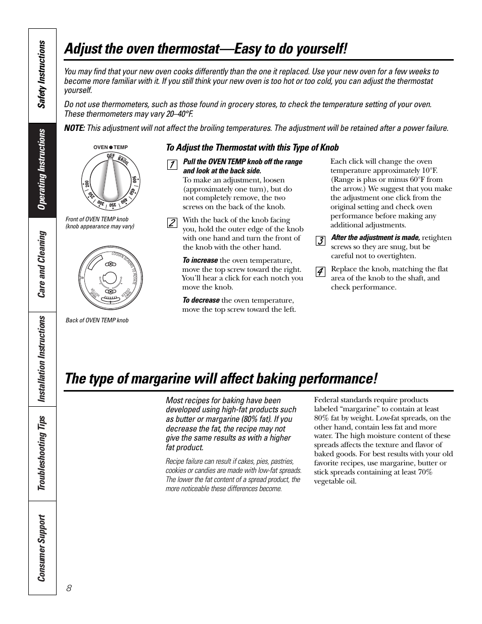 Hotpoint RA724 User Manual | Page 8 / 24
