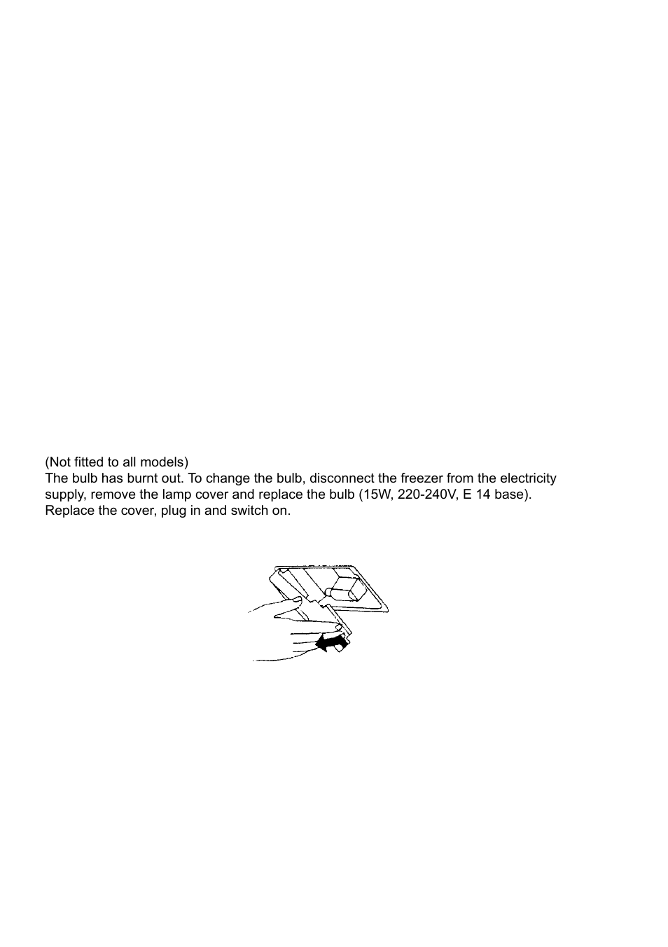 Power failure, Interior light does not come on, Cleaning | Hotpoint RC52P User Manual | Page 9 / 16