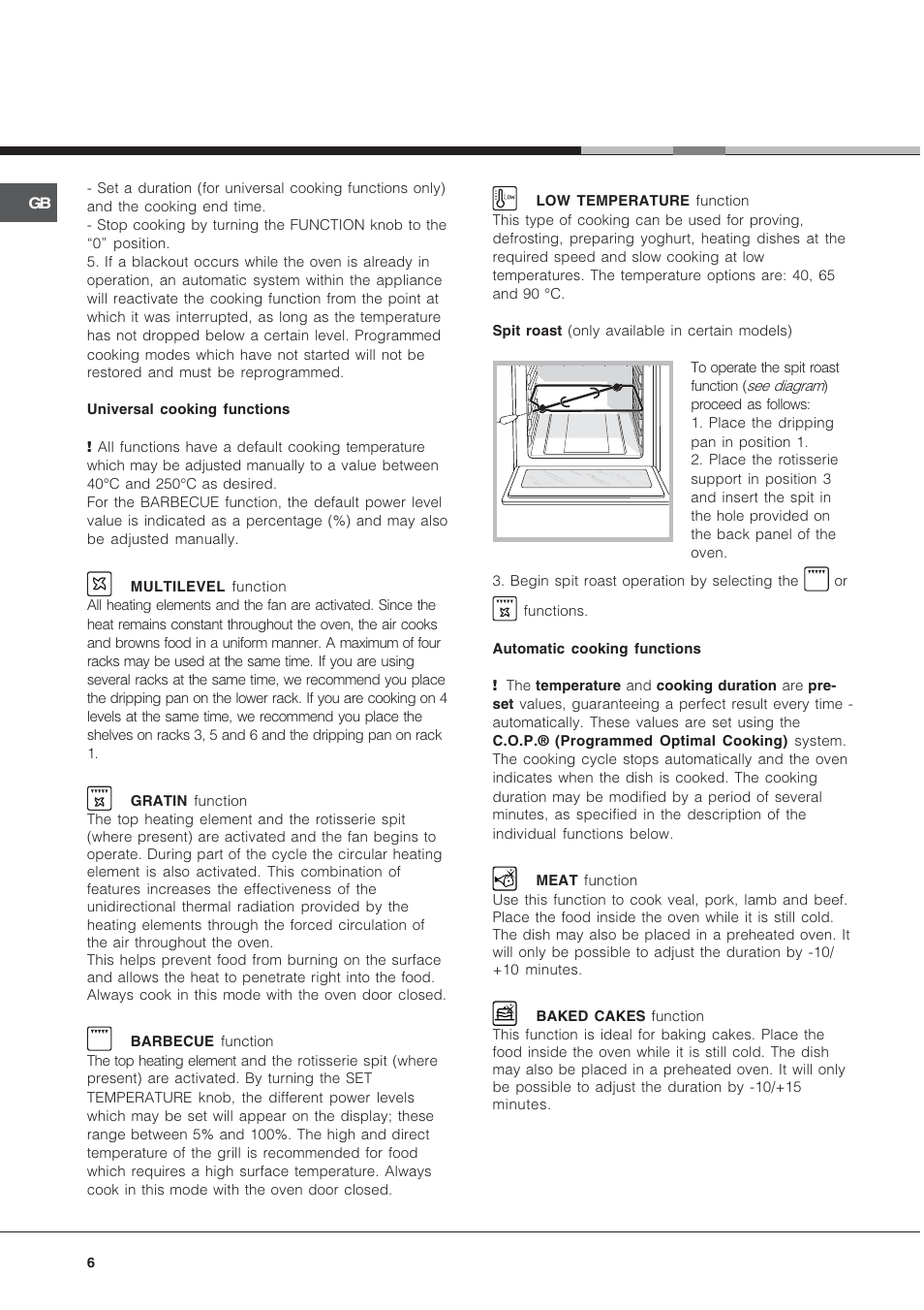 Hotpoint OS89CIX User Manual | Page 6 / 16