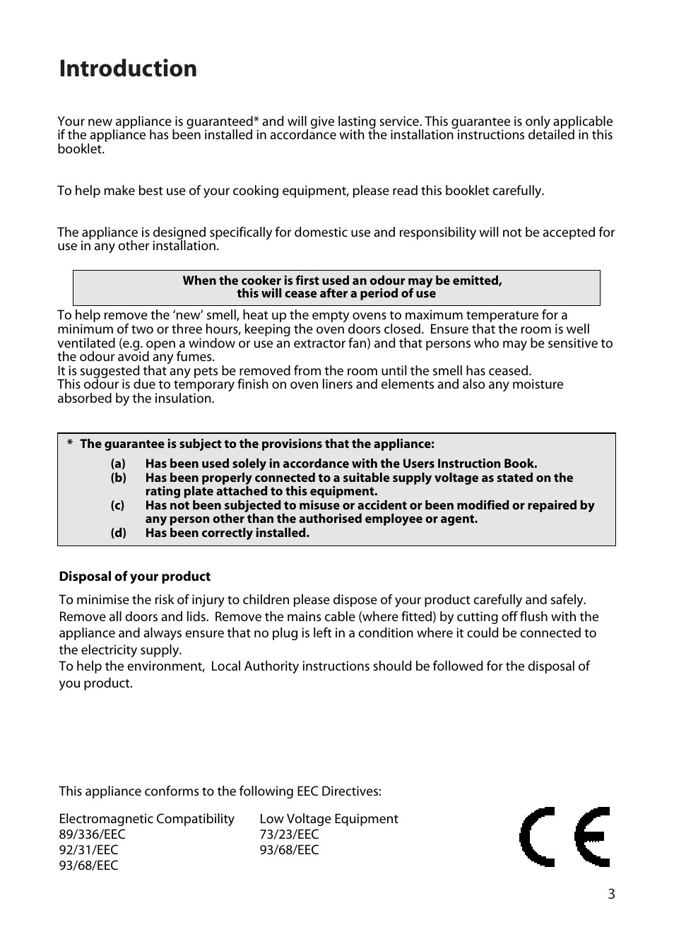 Introduction | Hotpoint BD32 User Manual | Page 3 / 40
