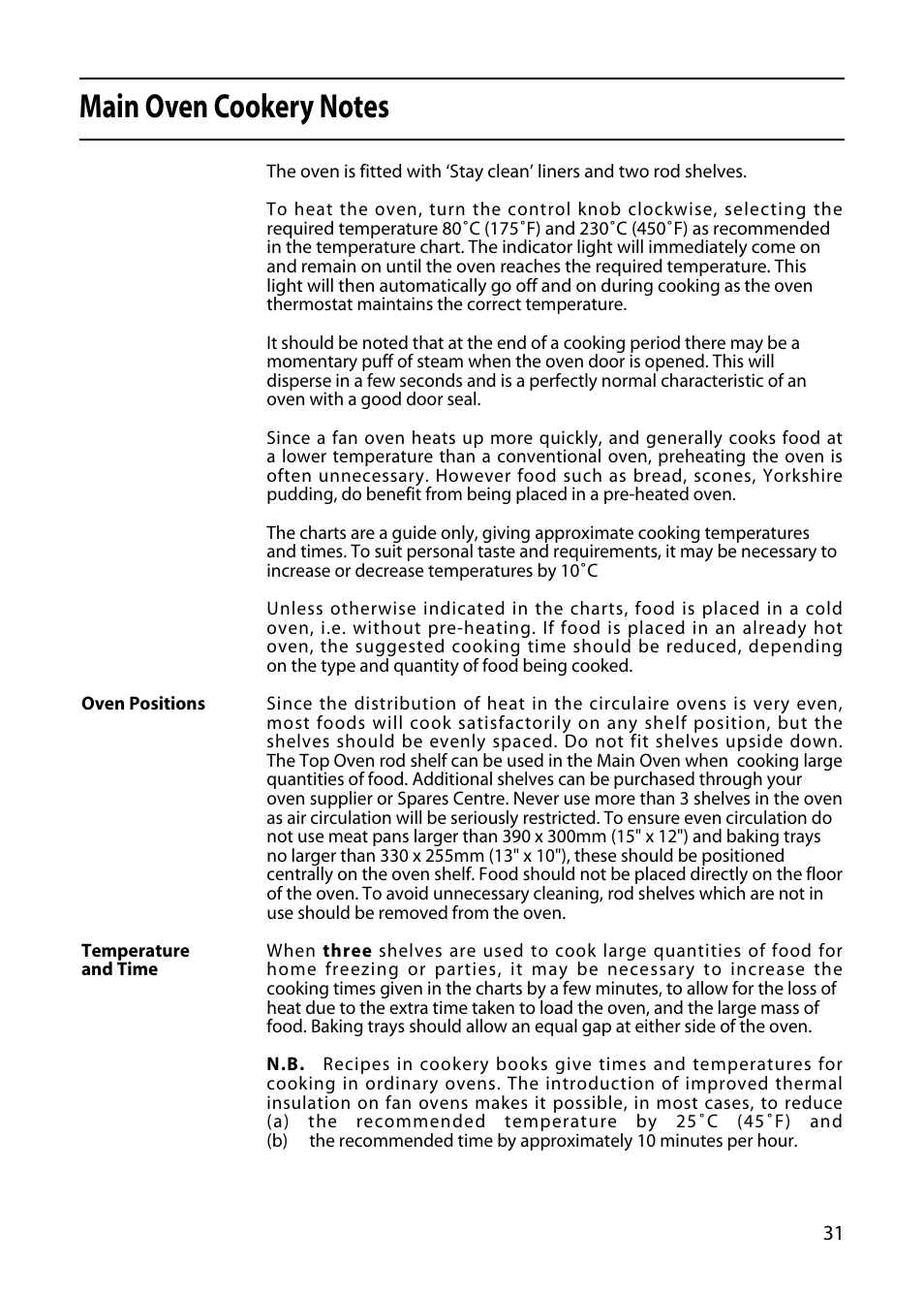 Hotpoint X153E User Manual | Page 31 / 40