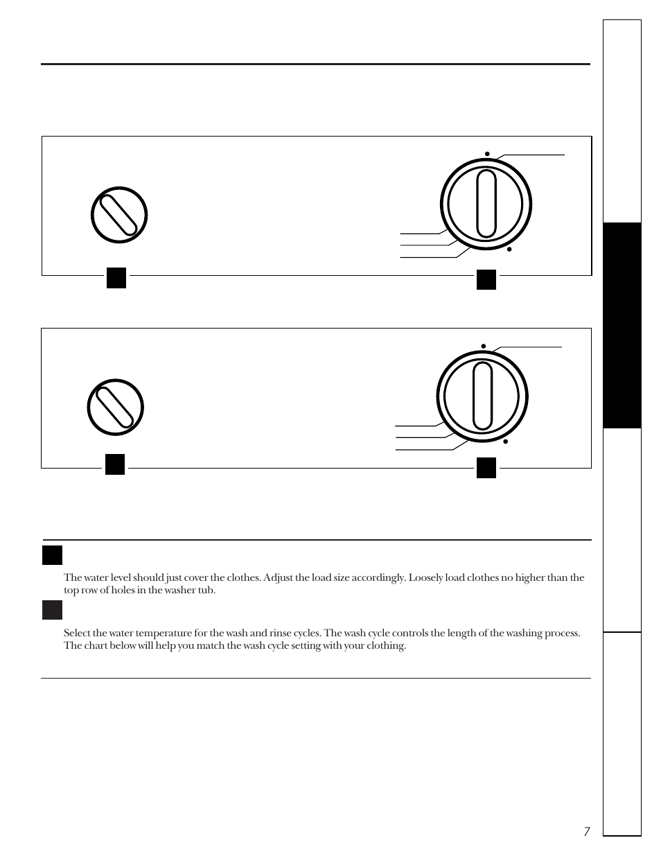 Control settings | Hotpoint VBSR2060 User Manual | Page 7 / 16