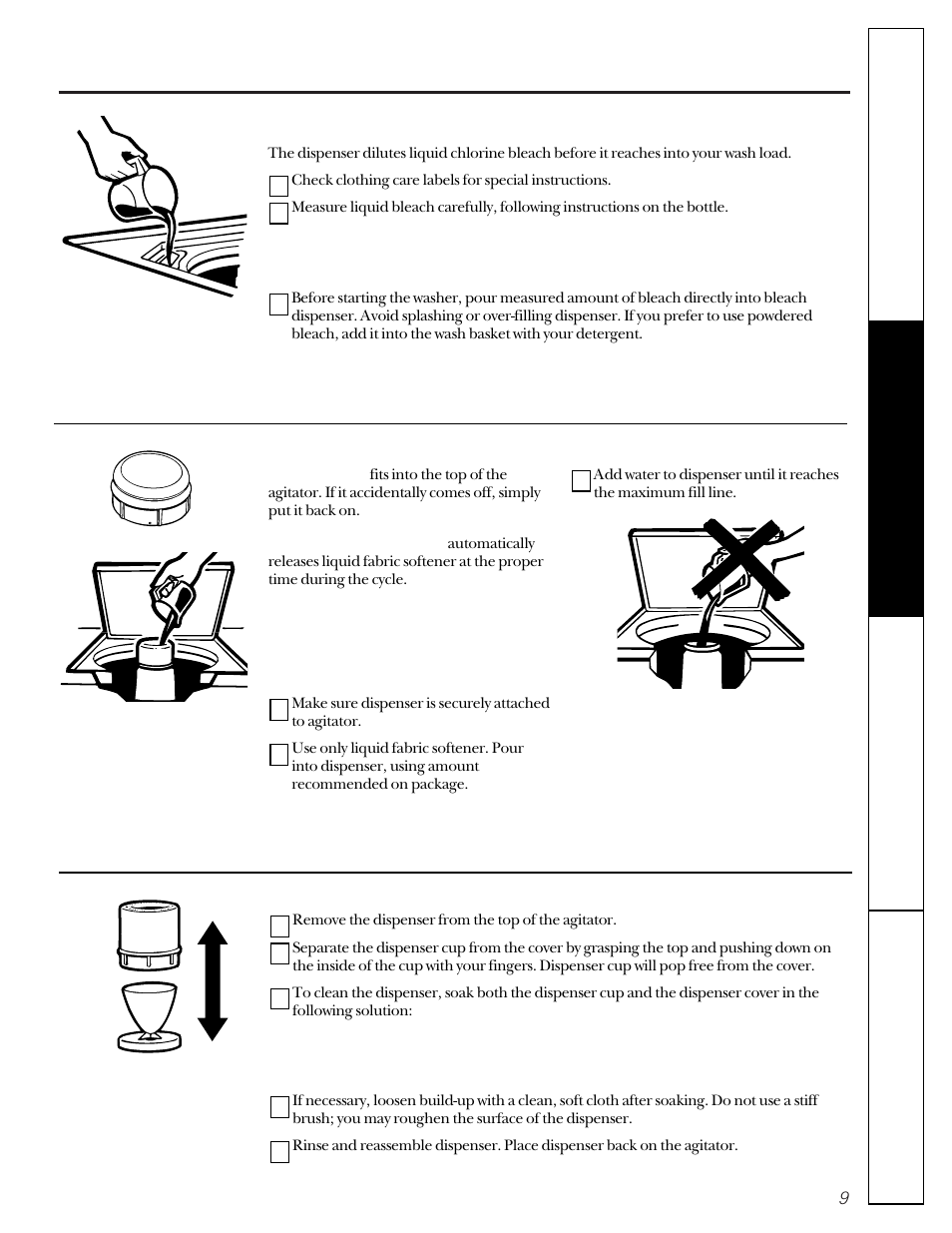 Features, About washer features | Hotpoint VBSR2060 User Manual | Page 9 / 16