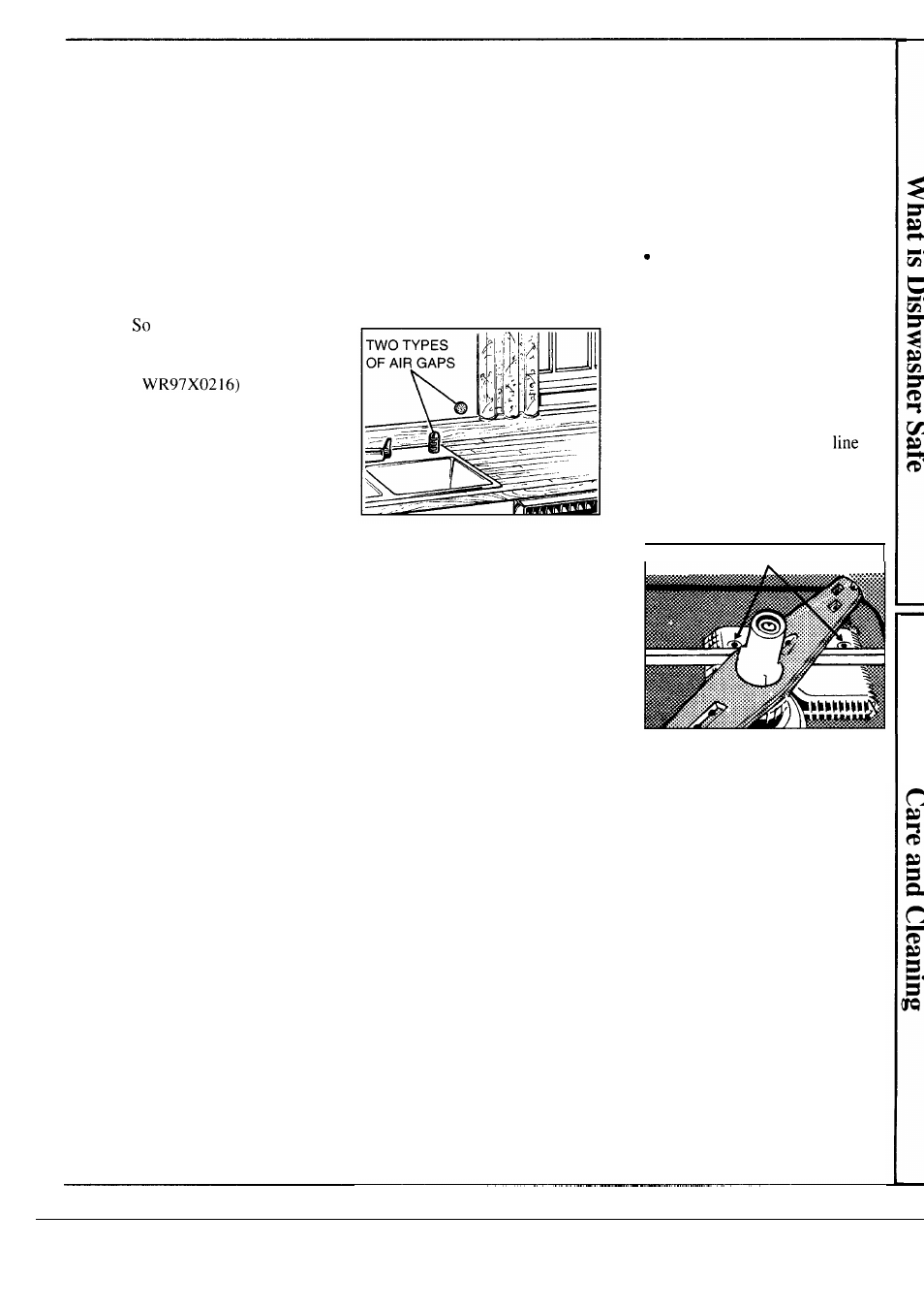 Air gap, Care and cleaning, User maintenance instructions 11 | Winter storage, User maintenance instructions | Hotpoint HDA969 User Manual | Page 11 / 20