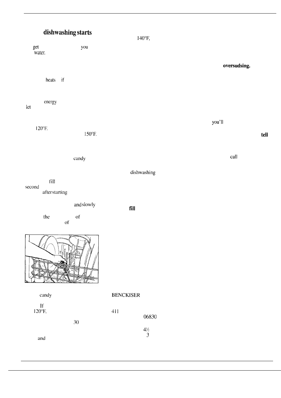 Rinse agent, Detergent, detergent guide 6, 7, Water temperature | Good with hot water, How to use a rinse agent, How to choose and use detergent | Hotpoint HDA969 User Manual | Page 6 / 20