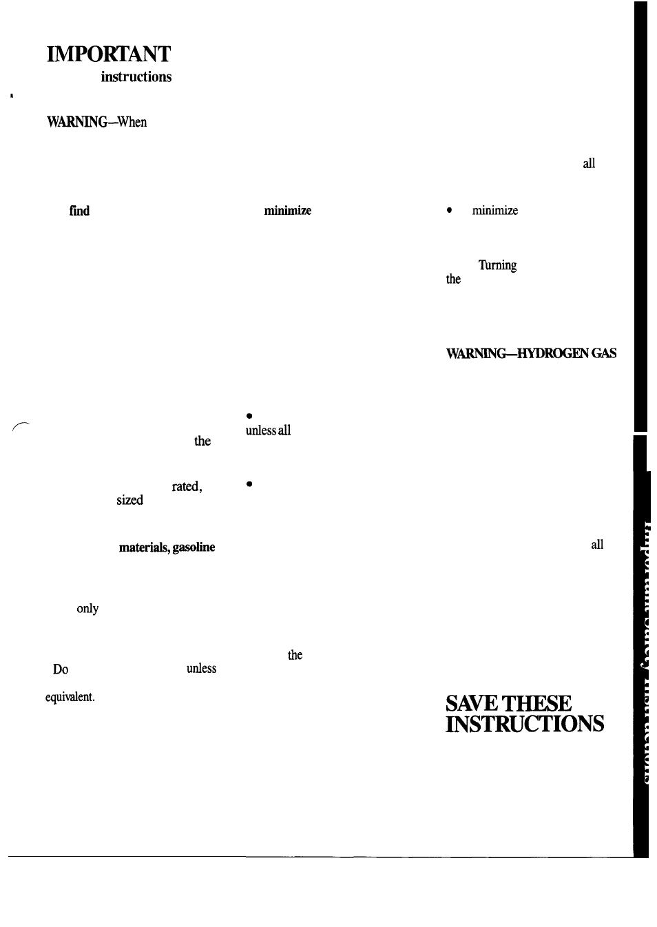 Safety instructions | Hotpoint HDA2000M User Manual | Page 3 / 24