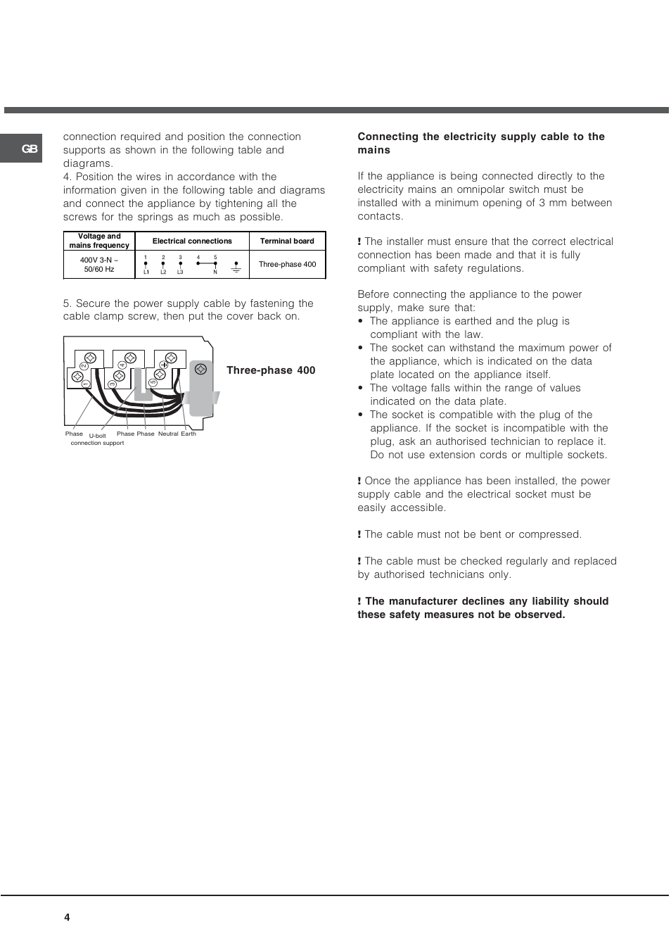 Hotpoint CRM 641 D C User Manual | Page 4 / 12