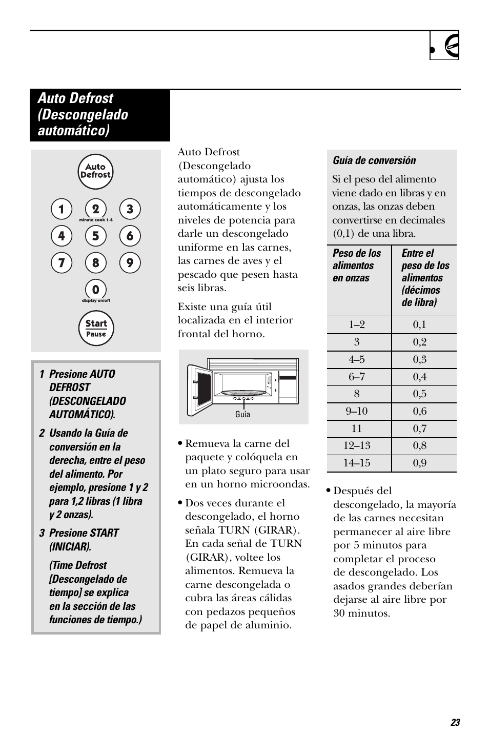 Auto defrost (descongelado automático) | Hotpoint RVM1435 User Manual | Page 63 / 80