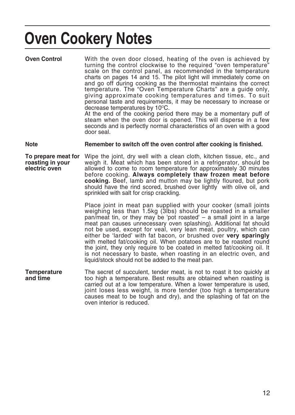 Hotpoint EH10 User Manual | Page 13 / 24