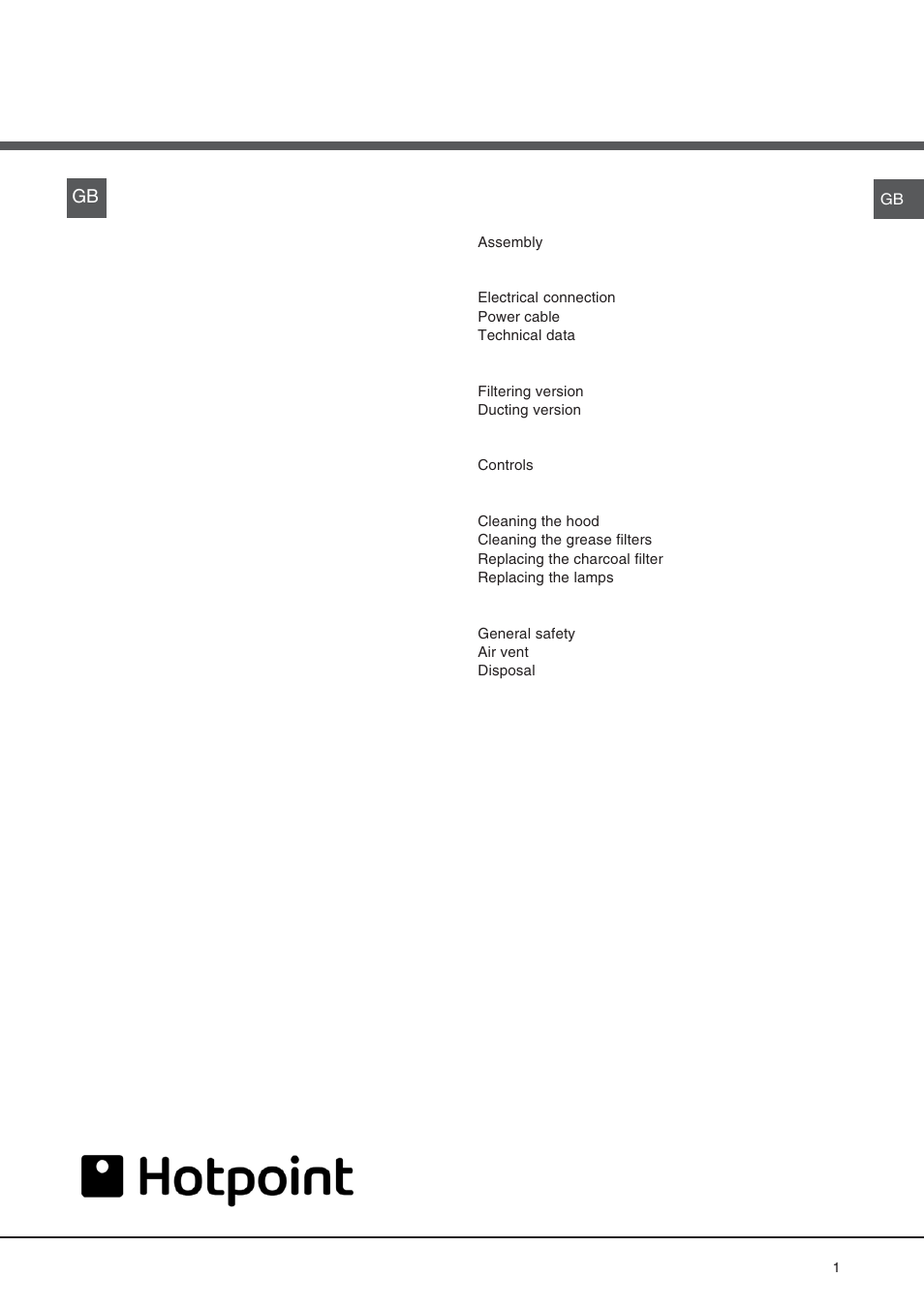 Hotpoint HD 93 X User Manual | 8 pages