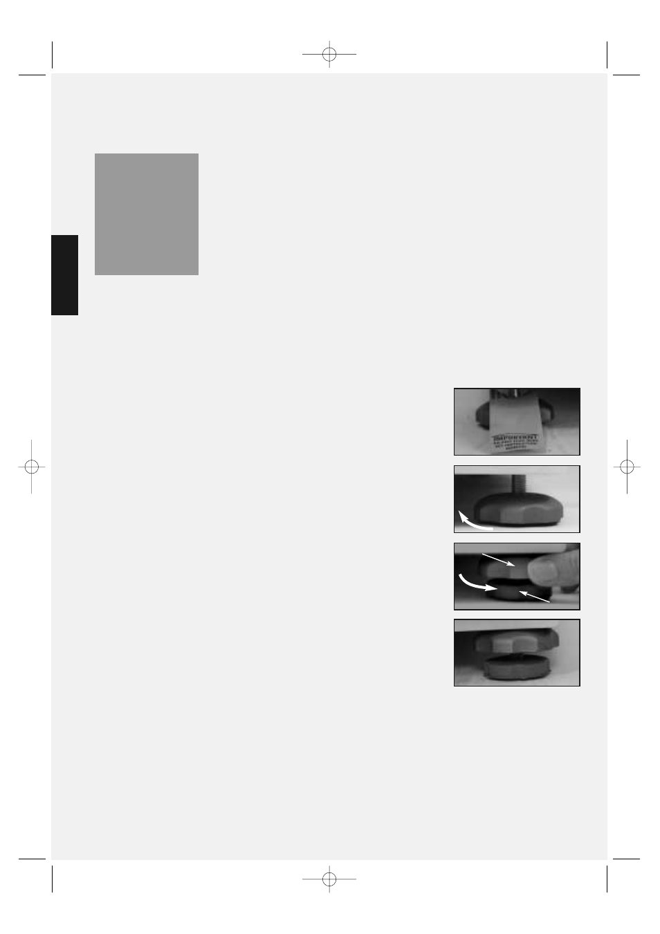 Adjust the feet, Move the machine into position | Hotpoint WMA63 User Manual | Page 10 / 28