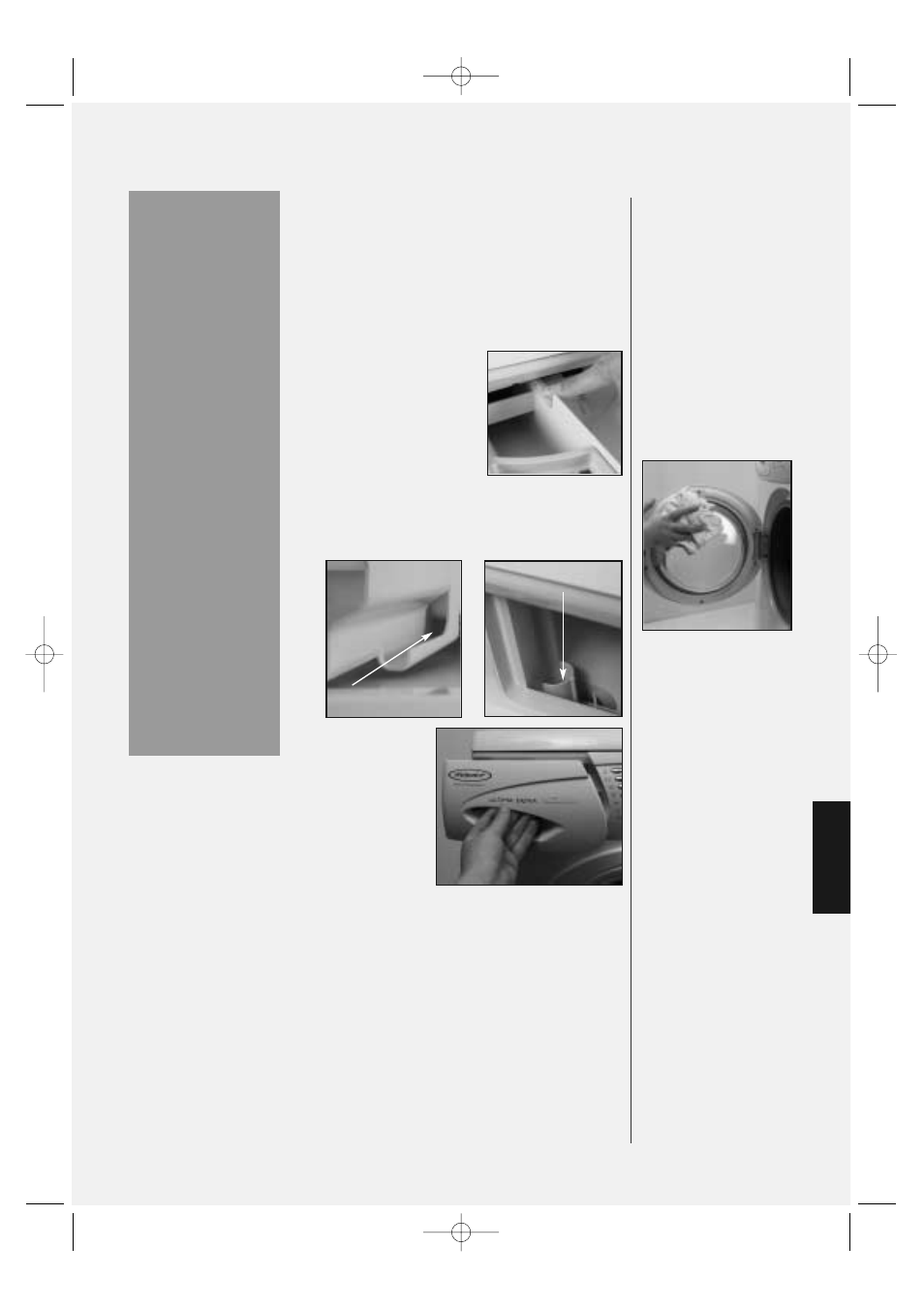 Cleaning and maintenance, Maintenance wash | Hotpoint WMA63 User Manual | Page 23 / 28