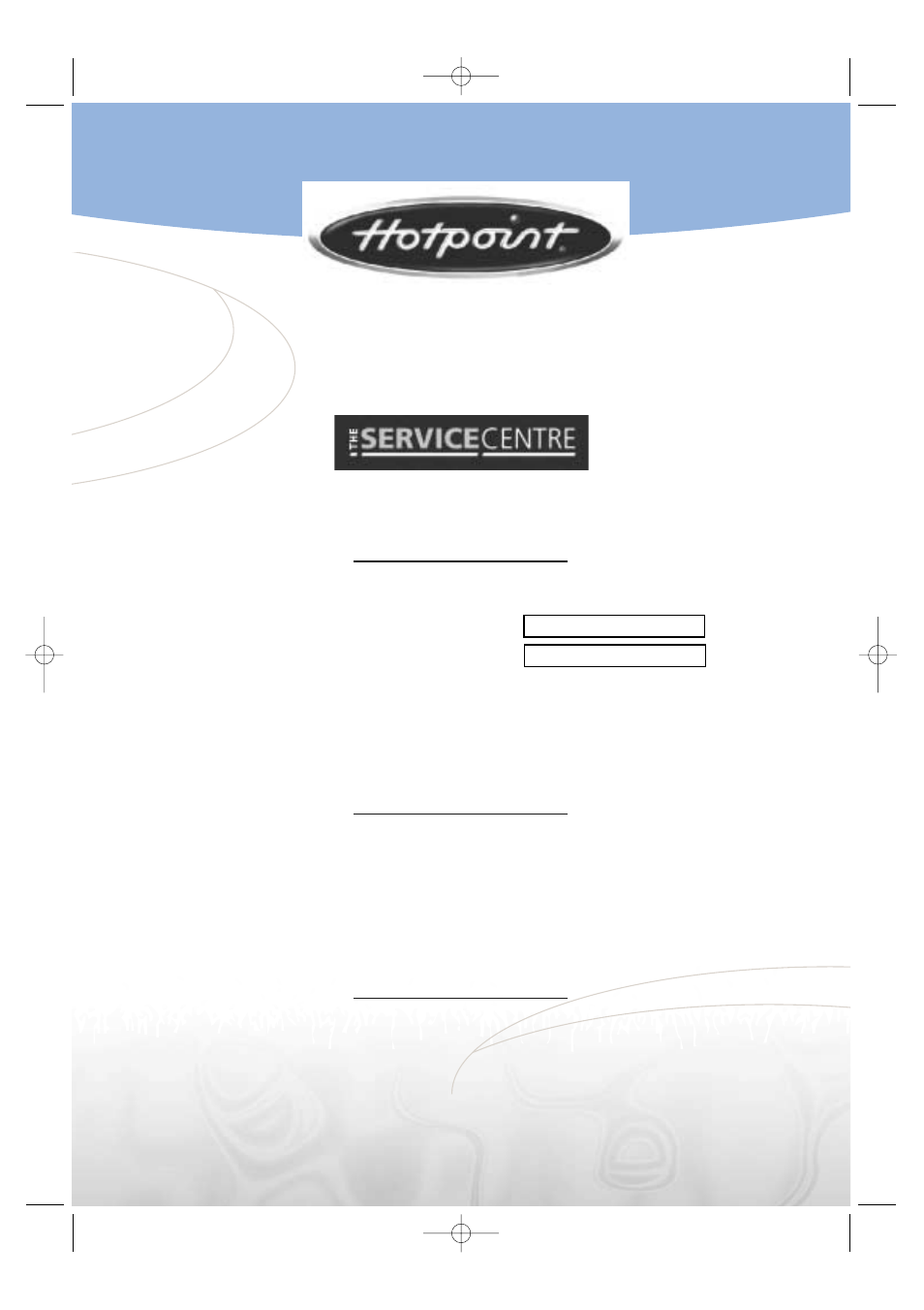 Key contacts | Hotpoint WMA63 User Manual | Page 28 / 28