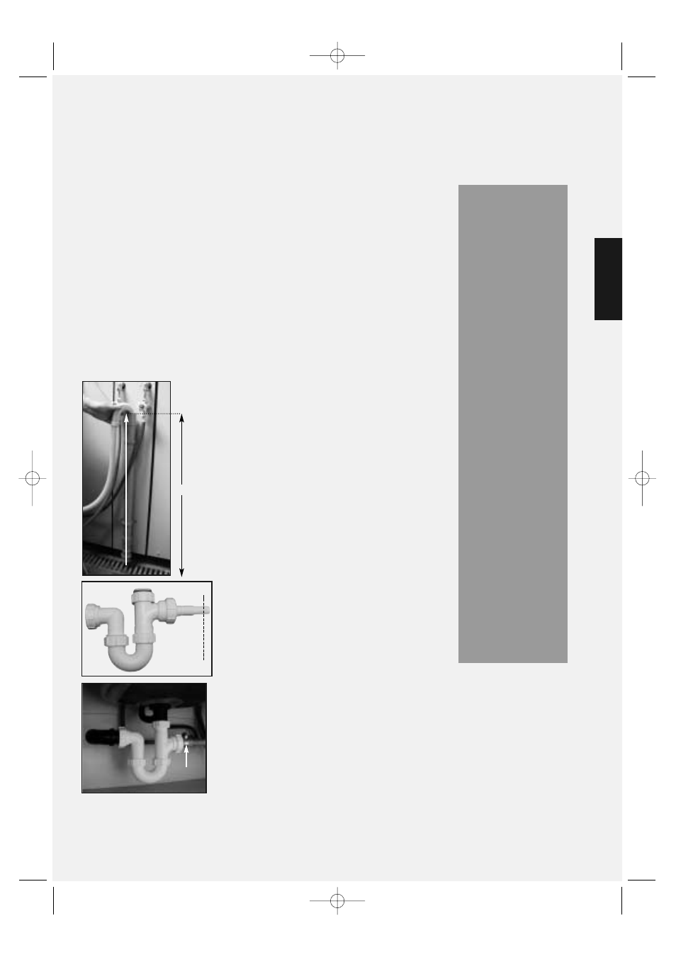 Connect the machine to a drainage system | Hotpoint WMA63 User Manual | Page 9 / 28