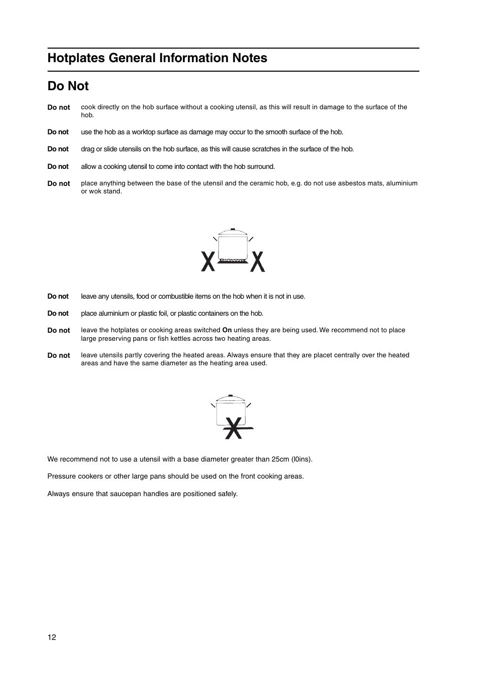 Hotpoint HW150EW User Manual | Page 12 / 28