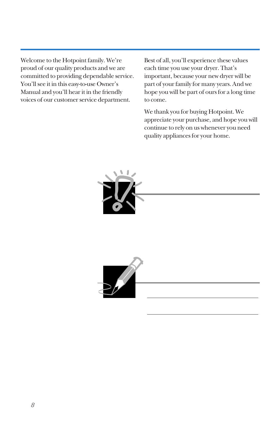 Important | Hotpoint NVLR333ET User Manual | Page 8 / 20