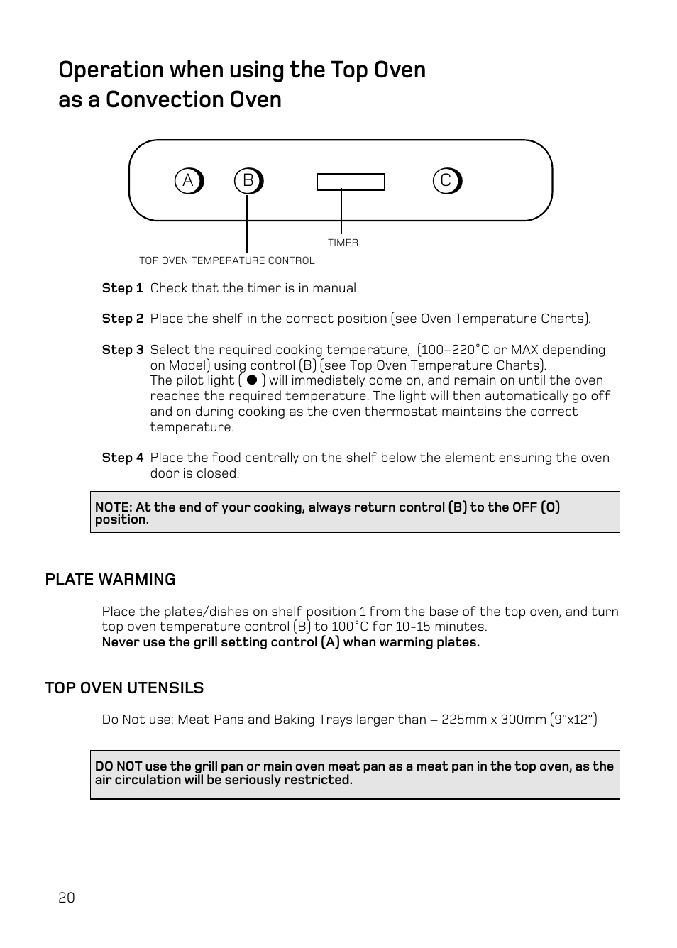 Hotpoint DY46 Mk2 User Manual | Page 20 / 40