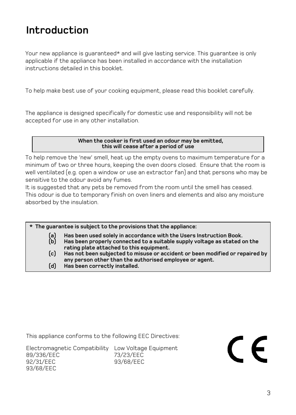 Introduction | Hotpoint DY46 Mk2 User Manual | Page 3 / 40