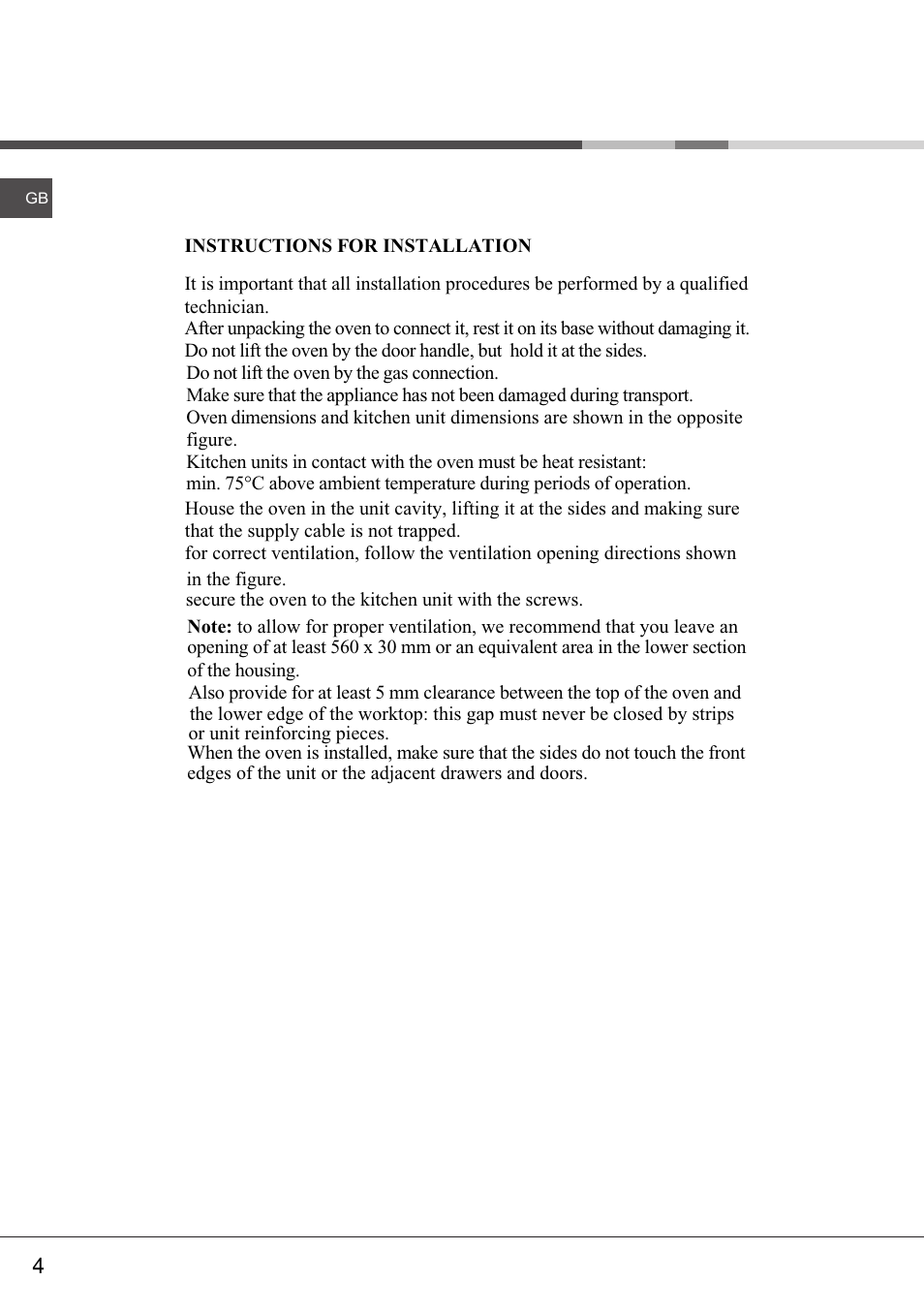 Hotpoint SY23 User Manual | Page 5 / 21