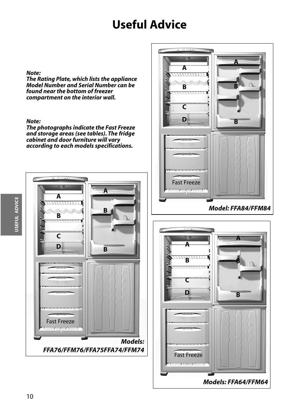 Useful advice | Hotpoint FFA84 User Manual | Page 10 / 28