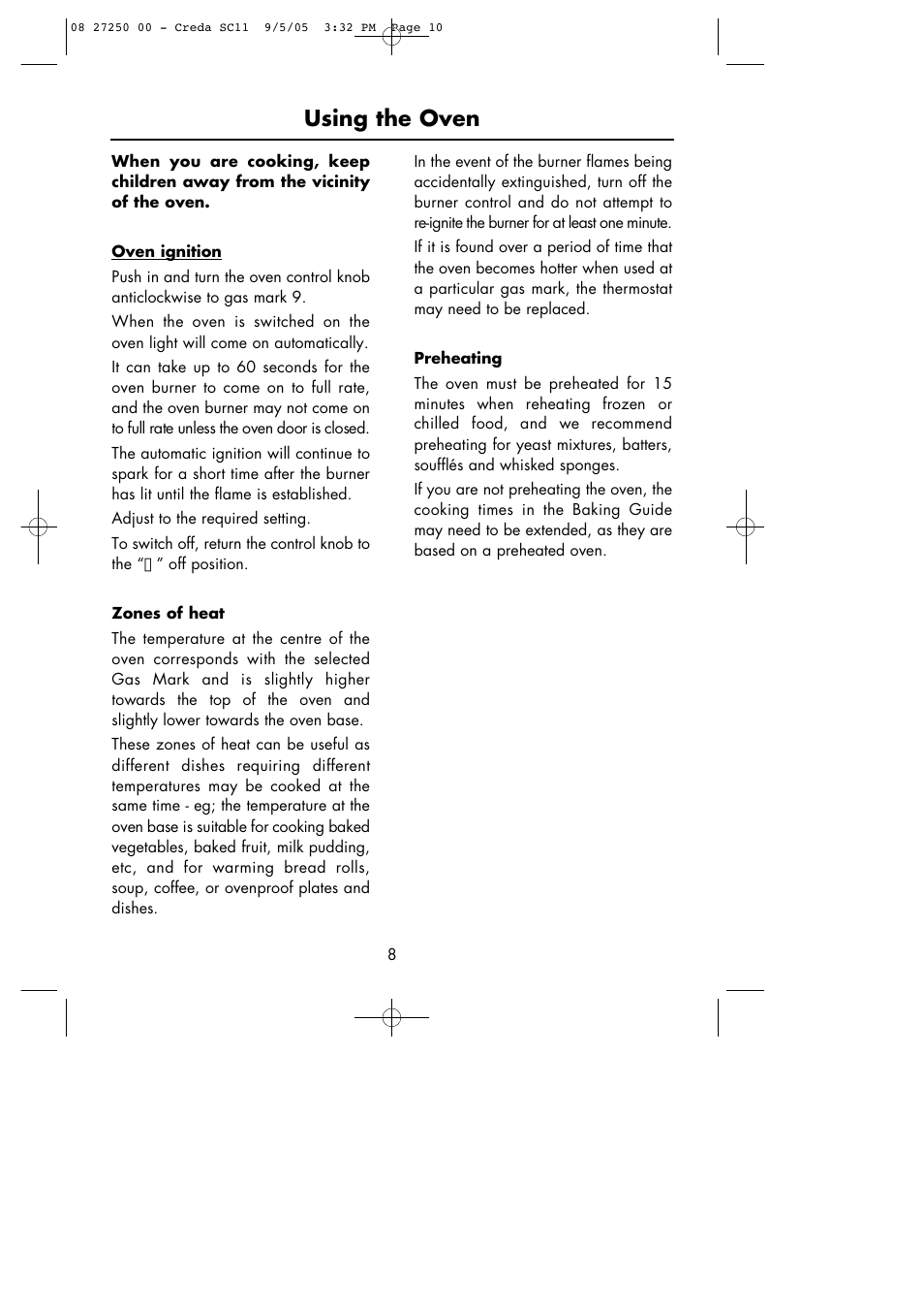 Using the oven | Hotpoint Oven User Manual | Page 10 / 36