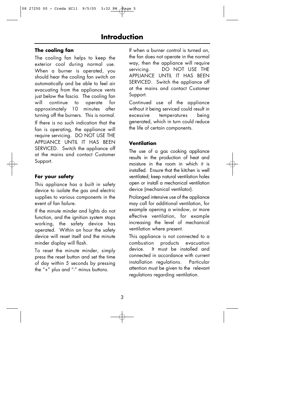 Introduction | Hotpoint Oven User Manual | Page 5 / 36