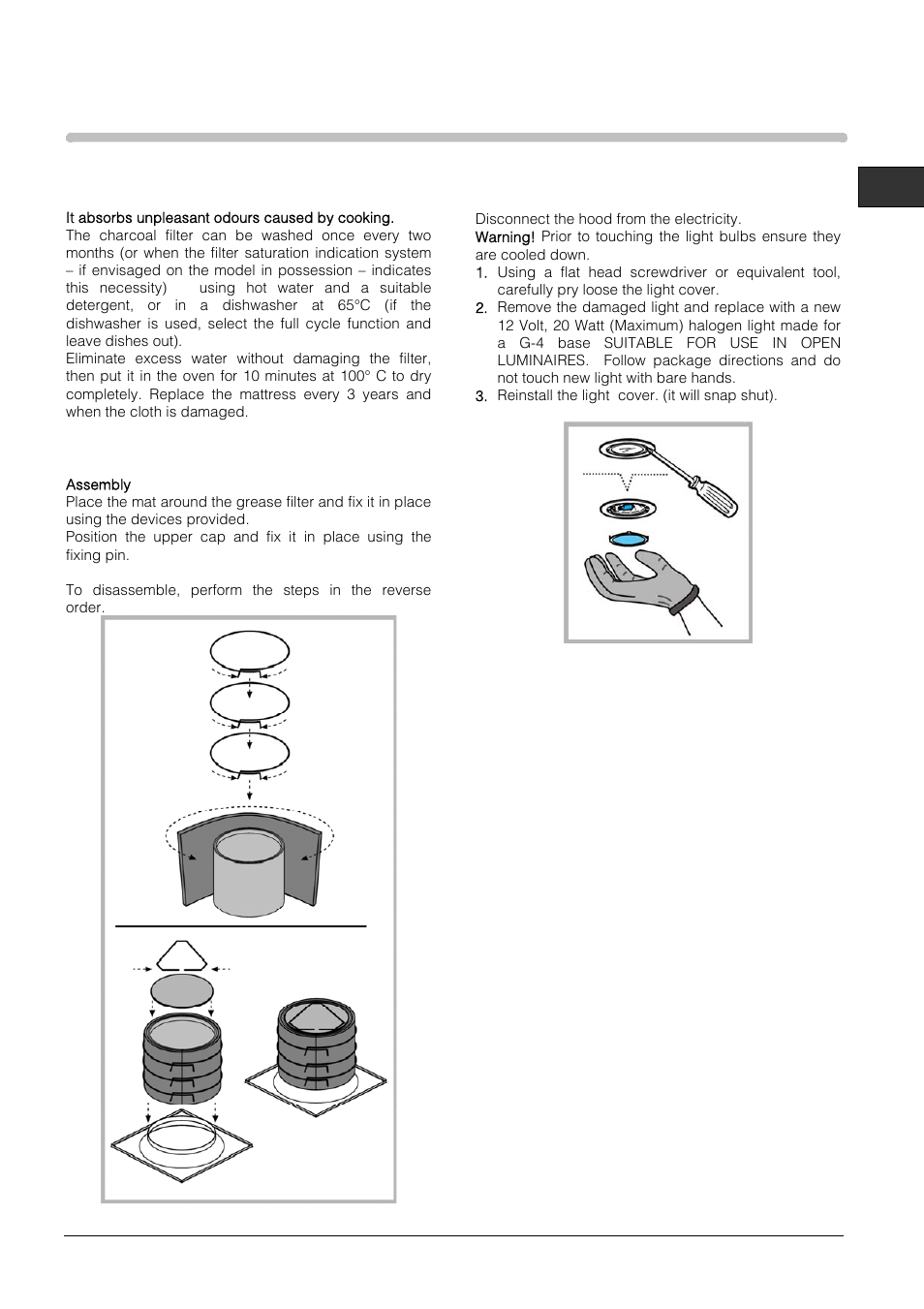 Hotpoint HTS93G User Manual | Page 7 / 8