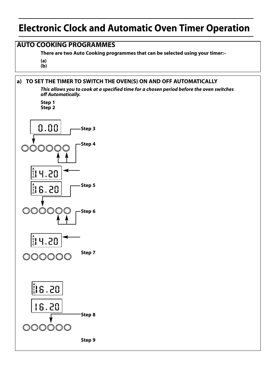 Auto cooking programmes | Hotpoint S150E User Manual | Page 13 / 43