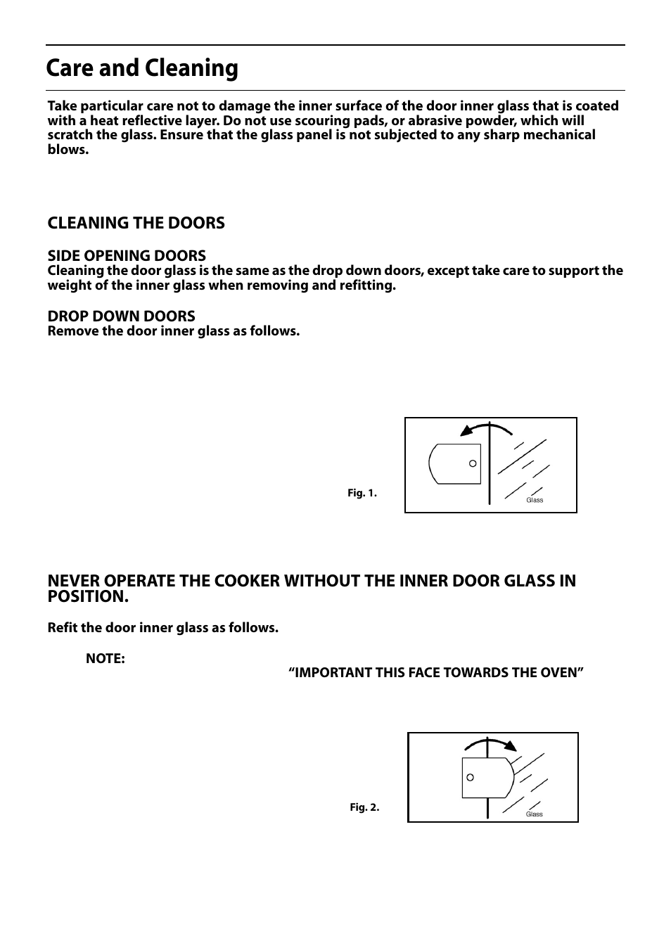 Care and cleaning | Hotpoint S150E User Manual | Page 37 / 43
