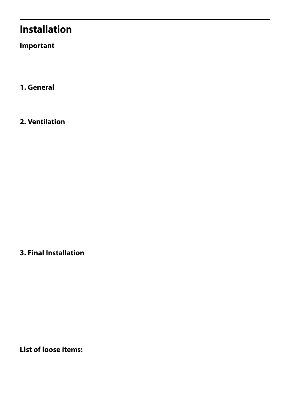 Installation | Hotpoint S150E User Manual | Page 39 / 43