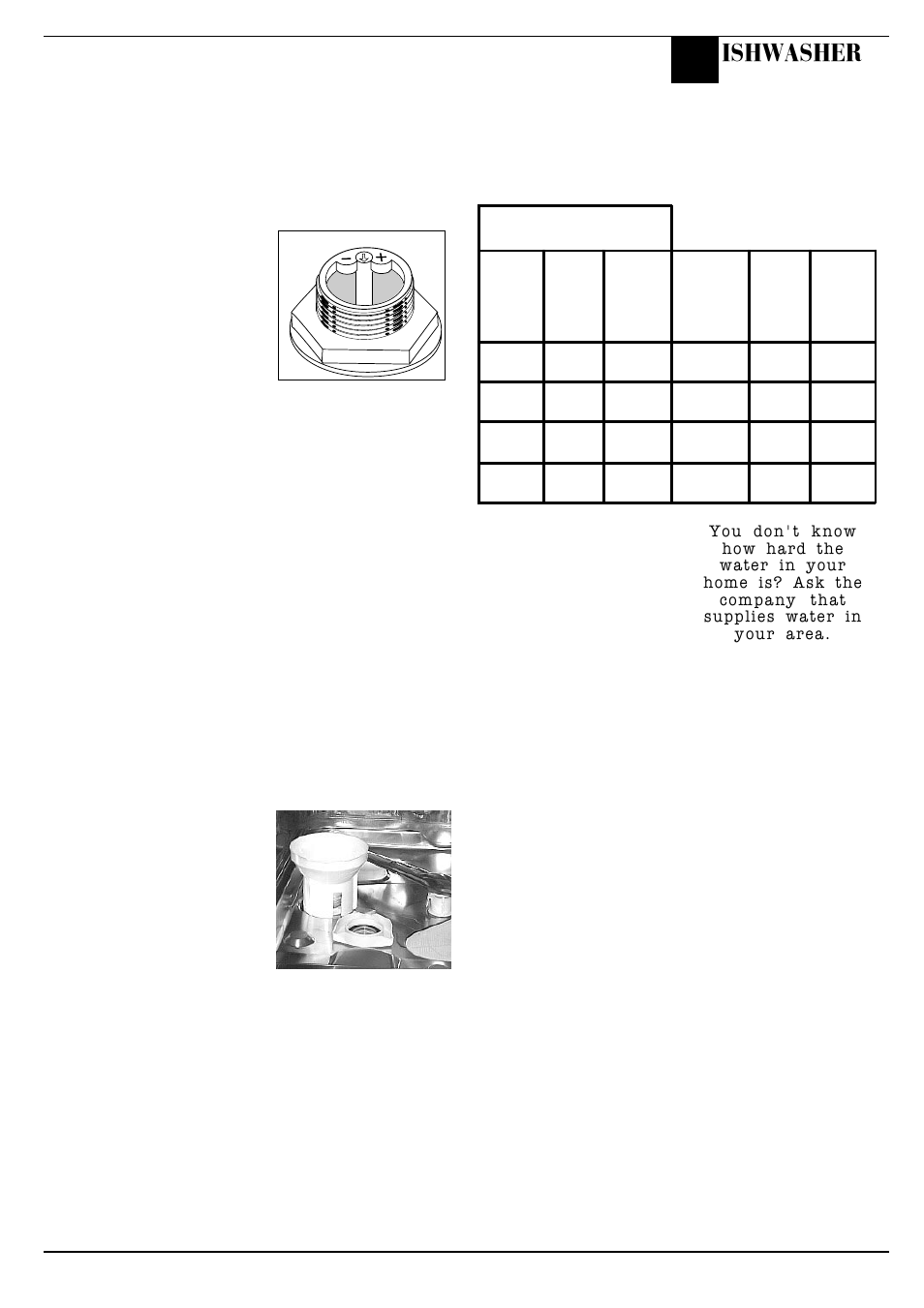 Before using your dishwasher, Ishwasher | Hotpoint BFV680 User Manual | Page 10 / 20