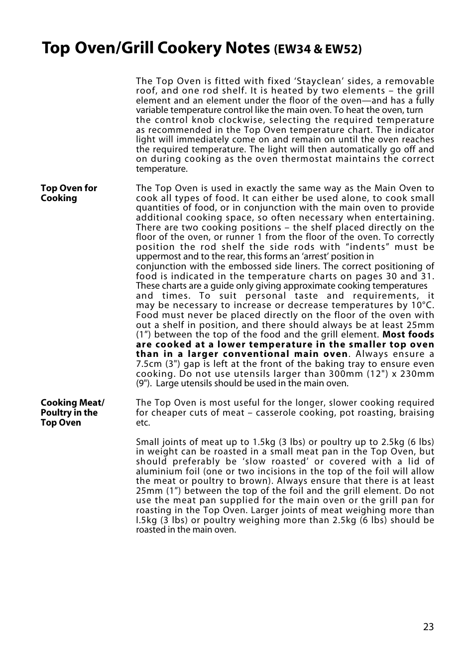 Ew34 & ew52) | Hotpoint EW34 User Manual | Page 23 / 44
