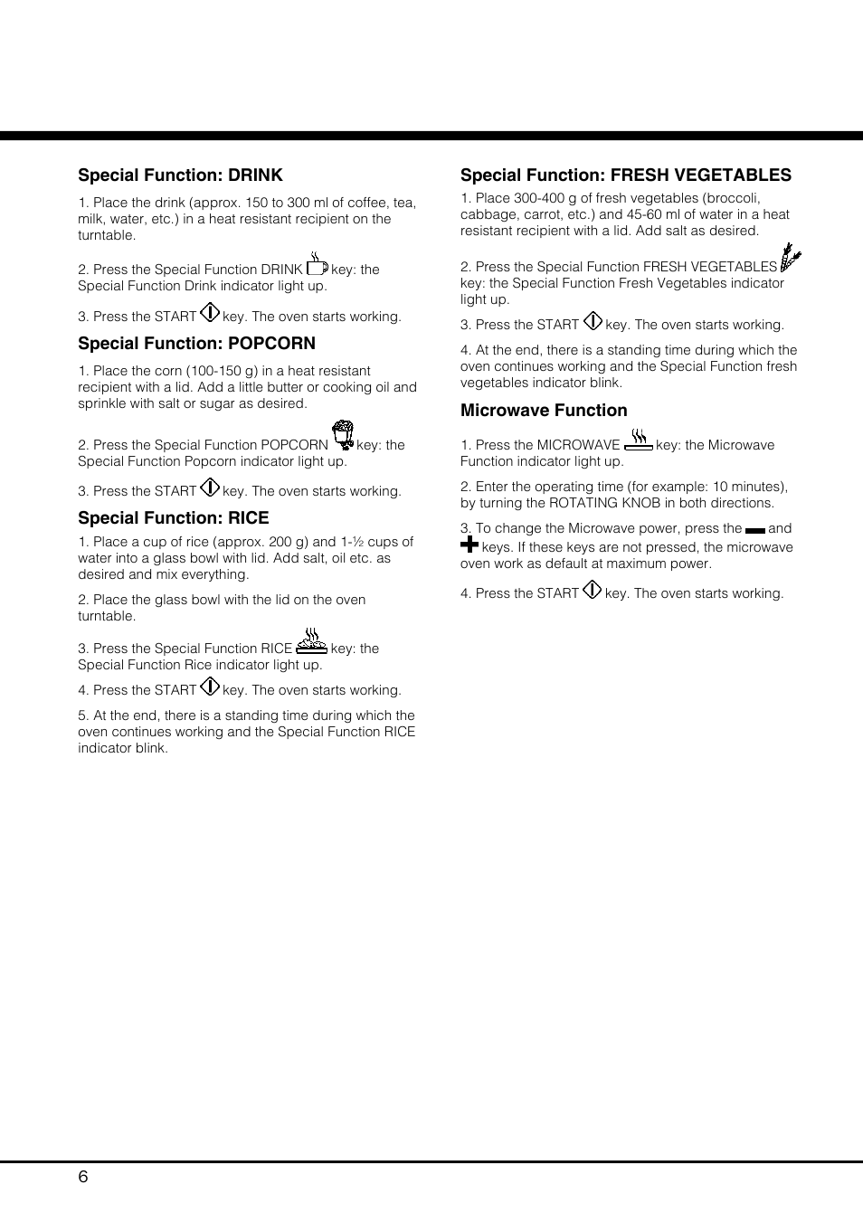 Hotpoint MWH 121 User Manual | Page 6 / 16