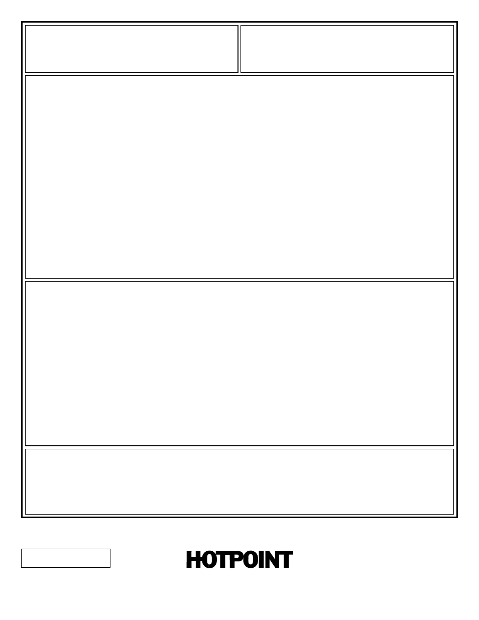Warranty, Back cover, What is covered | What is not covered, Your hotpoint automatic dishwasher | Hotpoint HDA330 User Manual | Page 20 / 20
