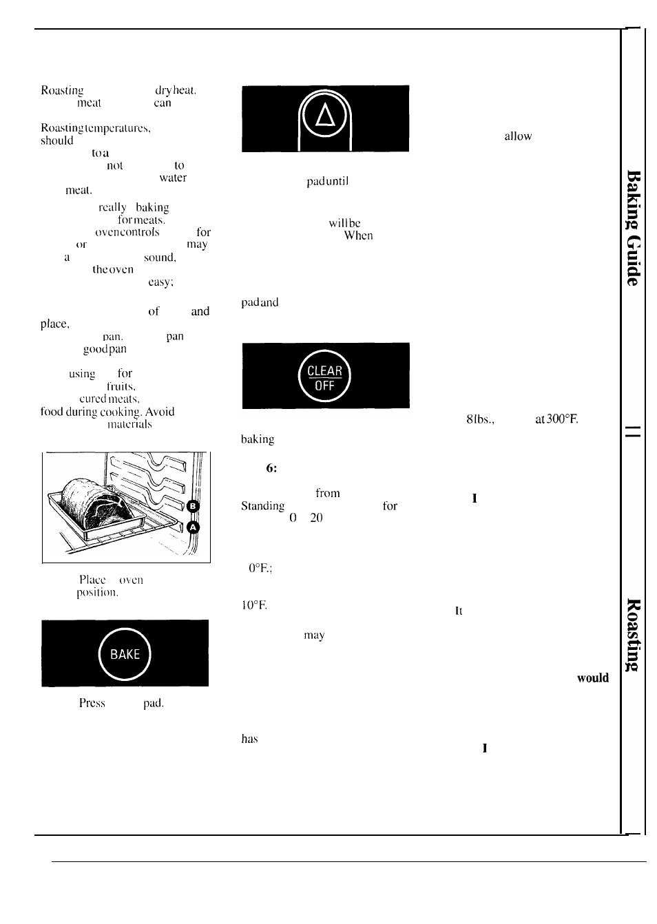 Roasting/roasting guide, Roasting, For frozen roasts | Questions and answers | Hotpoint RF725GP User Manual | Page 19 / 32